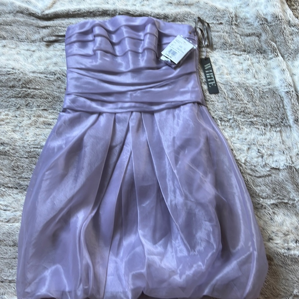 Vera Wang White collection strapless dress